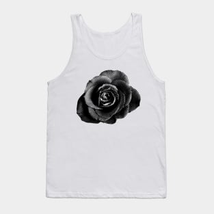 Flower Power Black Tank Top